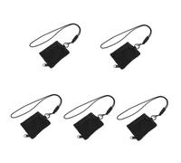 NUOBESTY 5 Pièces Petit Portefeuille lanière Multi-Usage Porte-Cartes à bandoulière Pochette Suspendue pour à Dos Pochette Portefeuille Tissu Oxford
