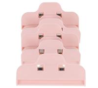 NUOBESTY 5 pièces Pinces Clip Sachet Alimentaire Réutilisables Rose Clips Plastique Sécurisés pour Fermeture Snack Maintien Fraîcheur Aliments Cuisine et Garde-manger Design Japonais