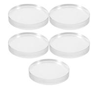 NUOBESTY 5 Pièces Poids en Verre Visibilité Claire pour Couture sans Épingles pour Tissus et Patrons, Confection Dessin Technique