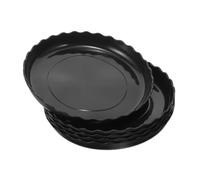NUOBESTY 5 pièces Soucoupes pour Pots de Fleurs Plastique Lot de Plateaux Ronds Anti-Fuite pour Plantes Intérieur et Extérieur Supports Robustes pour Cache-Pots Protection Sol et Meubles