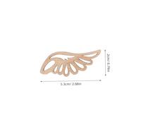 NUOBESTY 50 pièces Ange pour Bricolage Décorations Naturelles pour Sapin de Noël Ornements Suspendus pour Mariage Artisanat Non Percé Finitions Naturelles