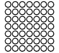 NUOBESTY 50 Pièces Anneau Stabilité en Extérieur Structure de Douille Noir Plastique Filetée Complète Renforcée et pour Espaces Commerciaux Bureaux