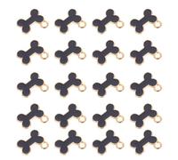 NUOBESTY 50 Pièces Breloques Os de Chien Alliage Émaillé Pouce Pendentifs Os pour Colliers et DIY Bijoux Charms Suspendus Vintage pour Bracelets et Porte-clés Accessoires Cadeau Animalier