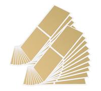 NUOBESTY 50 Pièces Cartes à Gratter Dorées Autocollantes Cartes Surprise Rectangulaires à Gratter avec Revêtement Stickers Jeu Prix pour Fêtes Anniversaires et Occasions Spéciales