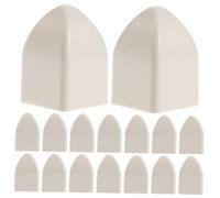 NUOBESTY 50 Pièces Chapeau De Protection Garde-Corps Bouchons De Clôture Chapeaux De Poteau Poste Poteau De Clôture Couvertures De Garde-Corps Couverture De Clôture Plastique Blanche