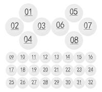 NUOBESTY 50 pièces Lot de Boules Numérotées de Tombola Réutilisables Balles de Tirage Au Sort Loto pour Jeux de Fête et Soirées Boules Numérotées Jusqu pour Raffles et Jeux Amusants