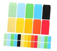 NUOBESTY 50 Pièces Lot de Enveloppes Colorées Petites pour Économies Enveloppes Budget et Lettres Format Compact Pratique pour Invitations et