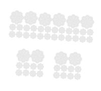 NUOBESTY 50 Pièces maille en plastique Grille de plastique pour crochet Grille précise pour crochet Matériel de de qualité le broderie blanche