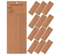 NUOBESTY 50 pièces Marque Pages Papier pour de Lectures Accessoires Pratiques pour Étudiants et Enseignants avec Trou