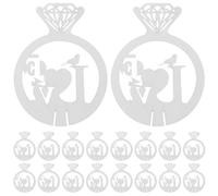NUOBESTY 50 Pièces Marqueurs pour Verres à Vin Papier Blanc Identificateurs de Boissons pour Mariages et Réceptions Étiquettes Nominales Résistantes pour Fêtes et Nuptiale
