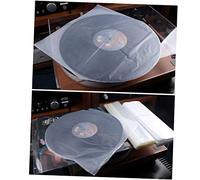NUOBESTY 50 Pièces Pochettes Intérieures CD Transparentes Protection Poussière pour CD de Rangement Durable et Sécurisé