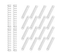 NUOBESTY 50 Pièces Ressort de Compression Installation Facile et Compression Stable en Acier Inoxydable Argenté pour Recharge de Stylo à Bille pour Réparation et Entretien de Stylo