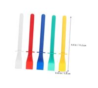 NUOBESTY 50 Pièces Spatules Flexibles pour Colle Applicateurs Plastique Résistants pour Projets DIY Outils pour Étaler et la Colle avec Précision