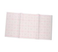 NUOBESTY 50 pièces Xuan Rice Paper For Practice With Grid Pattern Semi Raw Calligraphy Paper For Beginners Ink Control And Preservation