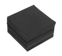 NUOBESTY 500 Feuilles Noirs Purs Cahier Collant Note De Service De Notes Auto-adhésifs De Noirs Autocollant De Autocollant Mémo Adhésives Papier