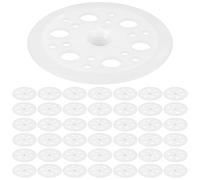 NUOBESTY 500 Pièces Rondelles Plates Plastique Résistantes et Légères Rondelles Polypropylène Isolant pour Fixation Murale Adaptées à Installation de Panneaux Isolation