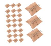 NUOBESTY 50pièces Boîtes à Bonbons Papier Kraft Boîtes De De Fête Avec Ficelles Pour Mariage Anniversaire Et Événements Festifs