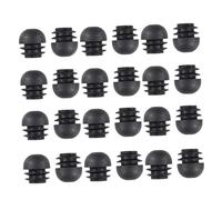 NUOBESTY 50Pièces Bouchons Ronds Plastique pour Jambes de Meubles Embouts de Protection pour Chaises Tables et Équipements de Fitness Insertion Pratique pour Glissières de Meubles