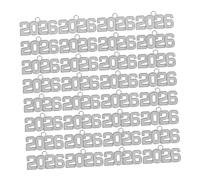 NUOBESTY 50pièces Breloques pour Porte-clés Pendentifs Alliage avec Année Accessoires et Décorations pour Créations de Bijoux et Fêtes de Remise de Diplômes