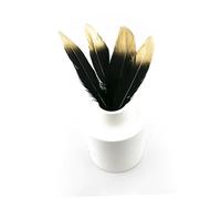 NUOBESTY 50pièces Plumes Naturelles Oie Avec Tête Dorée Pour Et Décoration De Mariage Accessoires Artisanaux Uniques Pour Fêtes Et Créations Personnalisées