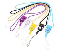 NUOBESTY 5pièces Lanière De Cou Détachable Anti-perte Pour Téléphone Portable Caméra Lampe Torche Clé Accessoire Léger Et Pratique
