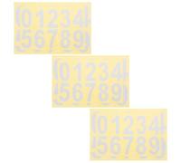 NUOBESTY 6 Feuilles Autocollants Résistants aux Intempéries Auto-adhésifs Étanches Numérotés pour et Faciles à Appliquer Boîte aux Lettres Poubelle pour Maison et Adresse