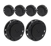 NUOBESTY 6 Paires de Boutons Magnétiques pour Vêtements 26 MM Noirs Fermetures Magnétiques pour Manteaux et Pulls Boutons-Pression pour Couture Textile Aimants Résistants pour Paquet et