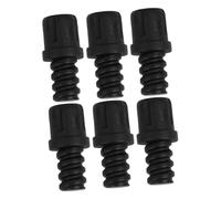 NUOBESTY 6 pièces Adaptateur de Connecteur pour Manche de Brosse Wc Accessoires Durables Plastique Résistant Compatible avec Différents Têtes de Brosse de Toilette Kit de Réparation