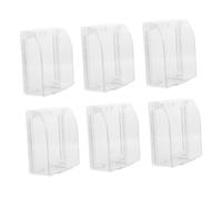 NUOBESTY 6 pièces Boîte de Protection Murale Transparente Type PC Auto-adhésive Étanche et Anti-éclaboussures Protège Prise et Interrupteur sans Démontage Installation Facile