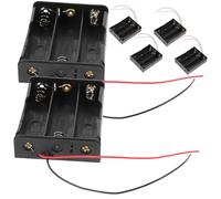 NUOBESTY 6 Pièces Boîtier de Batterie pour Piles AA avec Connecteur de Câble Rangement Pratique
