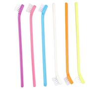 NUOBESTY 6 pièces Brosse Dents Chiot Portable Single-head Brosse Dents Chien Chat Soins Buccaux Pet Supply