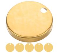 NUOBESTY 6 Pièces Capuchon Décoratif de Charnière pour Siège de | Couvre-boulon Rond, Finition Dorée Élégante, Surface Lisse et Entretien Facile, pour Salle de Bain