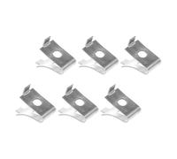 NUOBESTY 6 pièces Clip de Fixation Étagère Acier Inoxydable Support Pratique pour Planches pour Garages et Ateliers Lot