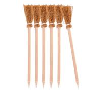 NUOBESTY 6 Pièces Crayons à Motif de Balai Ambiance Halloween, en Bois | Bois de Pin, Format Léger, pour Écrire et Dessiner, Se Glisse Paquet et Trousses