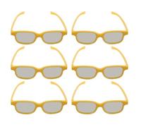 NUOBESTY 6 pièces Lot de Lunettes Plastique pour Garçon Fille Lunettes Cinéma Immersives pour Films Jeux et Écrans Ordinateur Usage Maison et École