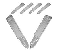 NUOBESTY 6 Pièces Pluviomètre Extérieur Élégant en PS Résistant aux Intempéries, Facile à Lire, pour Jardin et Aménagement Paysager Décoratif et Pratique