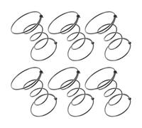 NUOBESTY 6 Pièces Ressorts de Remplacement pour Canapé, Ressorts de Chaise Enroulés, Double Cône, Acier, Fil 3,53mm, Noir, pour Canapé et Chaise, Réparation de Rembourrage