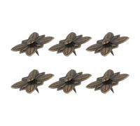 NUOBESTY 6 Sets Punaises de Tapissier Décoratives, Applique en Fer Style Antique, Forme Diamant, Couleur Café, pour Photos et Panneau de Liège, Projets DIY