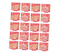 NUOBESTY 60 pièces Enveloppes Rouges de An Chinois de Cartons pour Printemps Thème Cheval pour Anniversaires et Événements Festifs