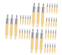 NUOBESTY 60 Pièces Pointe de Stylo à Peinture Le suppléant Le supleant Pointes de Rechange pour marqueur Stylo de Peinture Rechargeable Universel Pinceau La Peinture Plume étudiant Métal