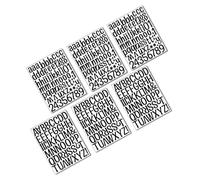 NUOBESTY 6feuilles Sticker Mural Alphabet Autocollant De Lettres Décoration Pour Chambre Et Salon Facile à Appliquer Retirer