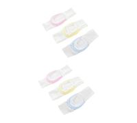 NUOBESTY 6pièces Ceinture Fixe Réglable Pour Coton De Lavables Pour Bleu Jaune Rose