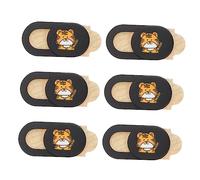 NUOBESTY 6pièces Protection pour Webcam Cache-Webcam Lot de Cache-Webcam Tiger Year avec Obturateur de Confidentialité et Protection Objectif