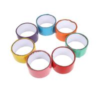 NUOBESTY 7 Pièces Ruban Arc-en-ciel Sensoriel Éducatif Ruban Collant Coloré Bande De Bureau Bande Large Bof