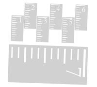 NUOBESTY 7pièces Toise Murale Plastique Pochoir Pour Toise Gabarit De Pour Mesurer Échelle Ajourée