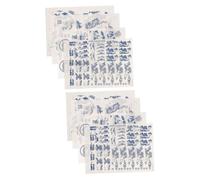 NUOBESTY 8 Feuilles Autocollants Sous Glaçure En Céramique Décalcomanies Sous Glaçure De Poterie Autocollant Sous Glaçure Décalcomanies En Décor Astrologie Chinoise Papier Jingdezhen