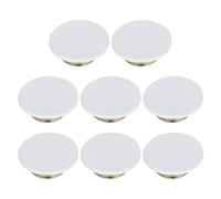 NUOBESTY 8 Pièces Blanc Plaque de Recouvrement Cachée, Plate, pour | Fer, Entretien Facile, Résistance Haute Température, Réponse Rapide au Feu, pour Bureaux et Espaces Privés