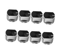 NUOBESTY 8 Pièces Boutons de Remplacement pour Cuisinière à Gaz Zinc Poignée Ergonomique Compatibilité pour Réchauds et