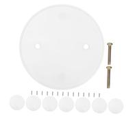 NUOBESTY 8 pièces Cache-plafonnier Rond avec Vis Cache Prise Décoratif pour Plafond Plaque de Protection Électrique pour Ronds Facile à Installer et Compatible avec Divers Designs