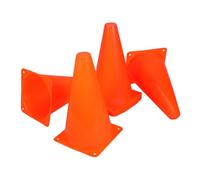NUOBESTY 8 pièces Cônes Entraînement de Football Orange Marqueurs pour Visibilité Accrue et Base Stable pour Exercices et Coordination Garçon Fille
